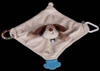 Stephan Baby Puppy Dog Plush Lovey Stuffed Animal Teething Blanket